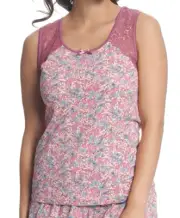 Vive Maria Lollipop Pyjamatop, neu, Gr. S, pink, Blümchen, Spitze, Unterhemd