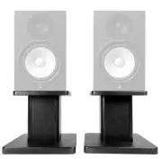 Rockville 8” Black Studio Monitor Speaker Stands For Yamaha HS5 Monitors