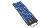 Socket Organizer Tray Set, Blue & Black Metric Socket Storage Trays, 80PCS