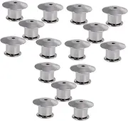 [Operitacx] 45 Pcs Flat Head Buckle Cap Locking Pin Back Pin Clutch Pin Backs for Crafts Pin Locking Back Pin Locking Keeper Pin Backs Replacement Hat Pin Household Products Alloy Short Hair