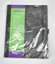 Reflexions Bound Sketch Book 80 Sheets Black 8-1/2" x 11" Elastic Band