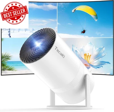 Mini Full HD 1080P Projector Portable WiFi Bluetooth 180° Rotatable HDMI USB