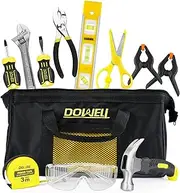 DOWELL Kids Tool Set with Tool Bag including Real Metal Hand Tools for Boys& Girls, Children&Junior Learning Tool Kit for Home DIY, Age 8+