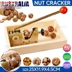 Macadamia Opener Peeling Machine Walnut Nut Cracker Tool Handle Multipurpose AU