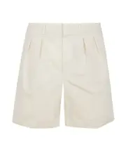 Tom Ford Fluid Poplin Tailored Shorts IT50,IT48 ecru