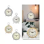 Alarm Clock Creative Metal Desk Clock Mechanical Alarm Analog Alarm Clock for