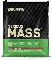 OPTIMUM NUTRITION Serious Mass Protein Powder Gainer, Chocolate, 5.44kg