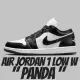 【NIKE 耐吉】休閒鞋 Air Jordan 1 Low W Panda 熊貓 黑白 女鞋 DC0774-101