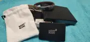 Montblanc Braided Leather Removable Magnetic Clasp Two Bracelet In One