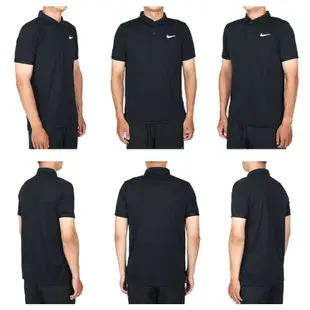 NIKE 男短袖POLO衫(運動 休閒 上衣 高爾夫 網球 Dri-FIT「CW6851-010」 黑白