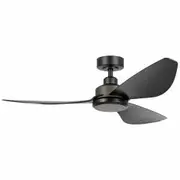 Eglo Torquay 48" DC ABS 3 Blade Ceiling Fan with Remote-Matt Black