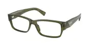 PRADA PR B09V 25A1O1 Transparent Green Demo Lens 57 mm Men's Eyeglasses