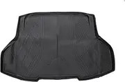 X AUTOHAUX Flat Face Cargo Liner Rear Trunk Mat Trunk Cargo Luggage Boot Tray Mat Diamond Pattern for Honda Civic Type R 2017-2021 Anti-Slip