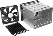 OSALADI Professional 3.5-inch Hard Disk Cage 5.25-inch Drive Bay Conversion Multi-Layer Rack Simple Assembly Long-Lasting Use