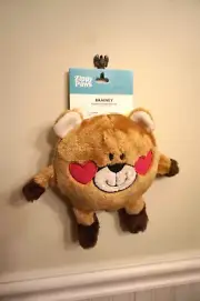 ZIPPYPAWS DOG TOY VALENTINE BRAINEY BEAR IN LOVE WITH SQUEAKER