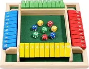 Close The Box Game, Classic Tabletop Math Game, Enhances Math and Decision-Making Skills for 2-4 Players, Fun Activity for Kids, Family Home Party Gatherings