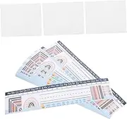 SHINEOFI 60pcs Classroom Desk Name Tags Acrylic Name Plates with Adhesive Dots Office School Classroom Decor Easy to Install