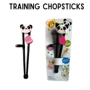 Children Kids Training Chopsticks Black And White Panda Reusable Beginner x 1pc