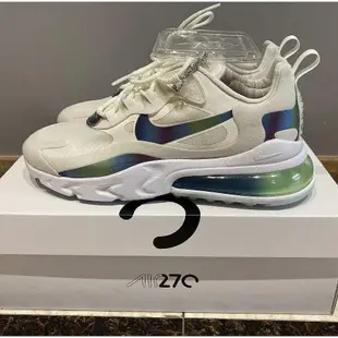 Air Max 270 React 黑白 白綠 白黃藍  AH8050-002潮鞋