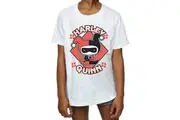 Harley Quinn Girls Chibi Cotton T-Shirt (White) - UTBI1483