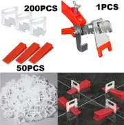 251PCS 1/8" 3mm Clips Tile Leveling System Kit Floor Wall Spacer Tiling Tool