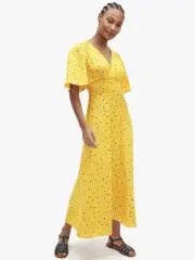 dainty bloom satin dress