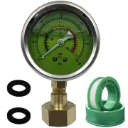 Water Pressure Gauge for Home 0-60 PSI Pressure Gauge 2.5" Dial Size 3/4" GHT...