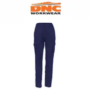 DNC Ladies Cotton Drill Work Pants - Navy