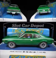Scalextric Green AMC Hornet DPR W/ Lights 1:32 Scale Slot Car C4538