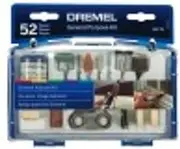 Dremel 687-01 52-Piece General Purpose Rotary Tool Accessory Kit With Case, Silver