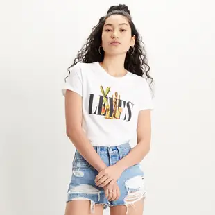 Levis 短袖T恤 /夏日Logo T/沙漠仙人掌Serif Logo/白 女款 熱賣單品 17369-1090