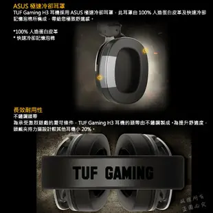 華碩 TUF GAMING H3 電競耳機麥克風 遊戲耳機 ASUS 華碩