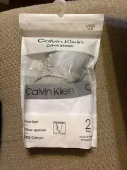 Calvin Klein Boy's Boxer Briefs - Gray - White - L - 2 Boxer Briefs