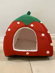 Strawberry Pet Cave House Hut For Rabbit Guinea Pig