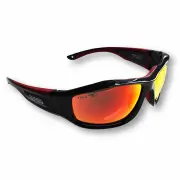 Eyres 747-A1-PGWM - Iceberg Glasses Alum Black Frame Red Mirror Polarised Water Resistant Lens