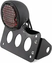 Motorcycle Side Mount LED Tail Light License Number Plate Bracket Fit for Harley Fit for Bobber Fit for Yamaha Fit for Honda Fit for Suzuki(Color 1)