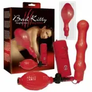 BAD KITTY RED BOX RED VIBRATING BALLOON INFLATABLE ANAL PLUG
