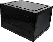 Zerodeko Box Simple Shoes Case Shoe Case Shoes Storage Container Shoes Organizer Shoes Container Black