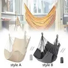 Hammock Chair Hanging Rope Swing Easy Storage with Carrying Bag Indoor Rope