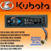 Kubota Tractor RTV 1100 Radio AM FM Bluetooth MP3 USB SIRI w Plug & Play Harness