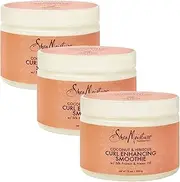 Shea Moisture Coconut & Hibiscus Curl Enhancing Smoothie, 12 Ounce (Pack of 3)