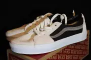 New VANS Sk8-Low Two-tone White/Black Men 9.5 Women 11 - BNIB