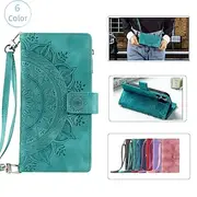 Vintage Embossed PU Leather Wallet Case for iPhone 16e 16 15 Pro Max Plus 14 13 12 11 Pro Max Mini X XR XS Max 8 7 Plus – Flip Cover with Zipper, Card Holder