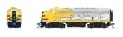 Broadway N-Scale 9244 EMD F7A, ATSF 344, Yellow Warbonnet, Paragon4 Sound/DC/DCC
