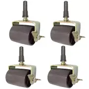 Set of 4 Heavy Duty Bed Frame Wheels Casters Rollers with Socket Sleeve Inserts