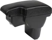 Auto Armrest Box for Nissan for Juke 2010 2011 2012 2013 2014 2015 2016 2017 2018 2019 Car Armrest Box Interior Storage Box Parts with USB(A3 Leather)