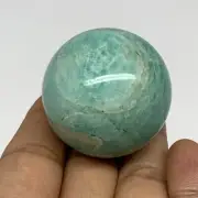 88.5g, 1.6" Small Amazonite Sphere Ball Gemstone from Madagascar, B15818