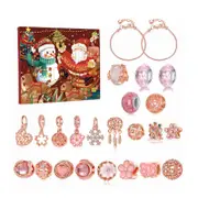 Catzon Christmas Gift Countdown Calendar DIY Bracelet Blind Box with 2 Bracelets