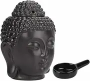 [Acaino] Ceramic Essential Oil Burner with Candle Holder, Buddha Head, Tea Light Holder, Fragrance Oil Diffuser, Aroma Lamp, Fragrance Light, Aroma Burner for Home Decoration, Yoga Spa Decoration