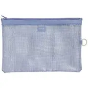 Lihit Lab Mesh Document Wallet A4 Blue
